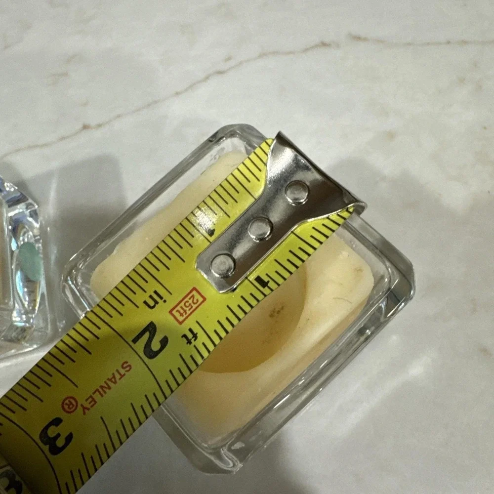 Tiffany & Co Crystal Clear‎ Votive Candle Holders Square Set Of 2